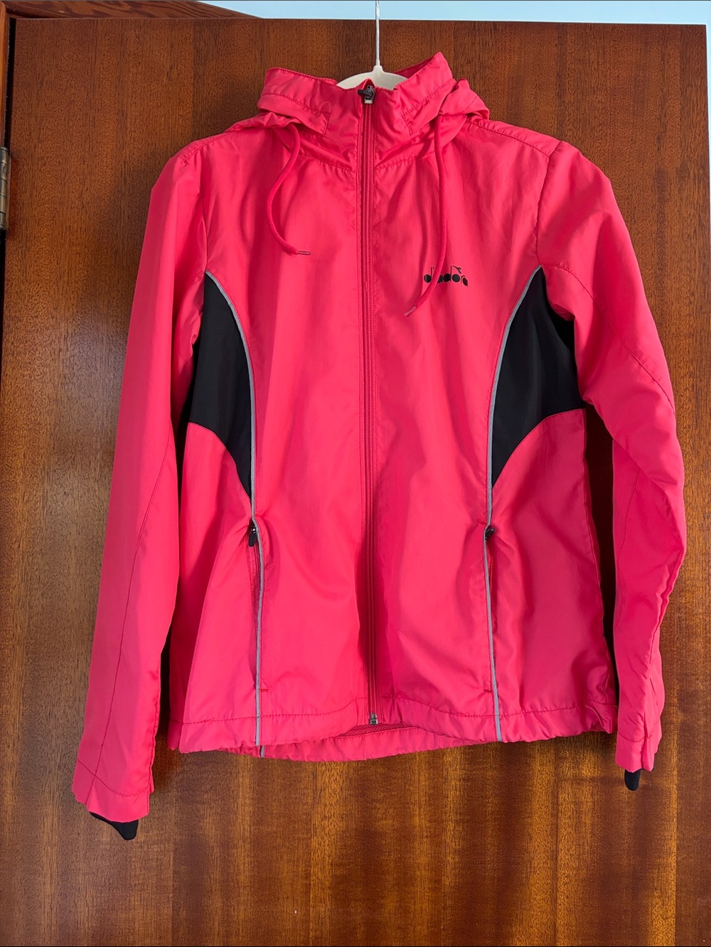 Diadora Hot Pink Windbreaker with Black Panels